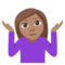 Person Shrugging - Medium emoji on Emojione